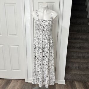 Ophelia Roe White and Black Patterned Women's Dress size L